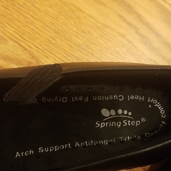 Spring Step Black Womens Mary Jane Shoes - Picture 3 of 8